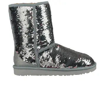 UGG Women's Classic Short Boot Sequin - Silver - 1
