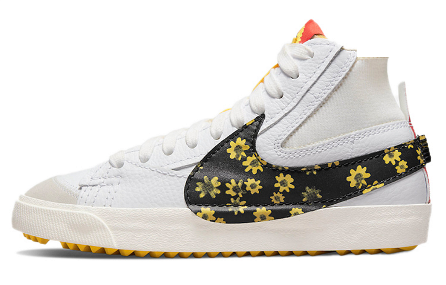 Фото № 1 с приближением к товару «‎Nike Blazer Mid '77 Jumbo "Floral" Mid-Top Sneakers BlackWhite»