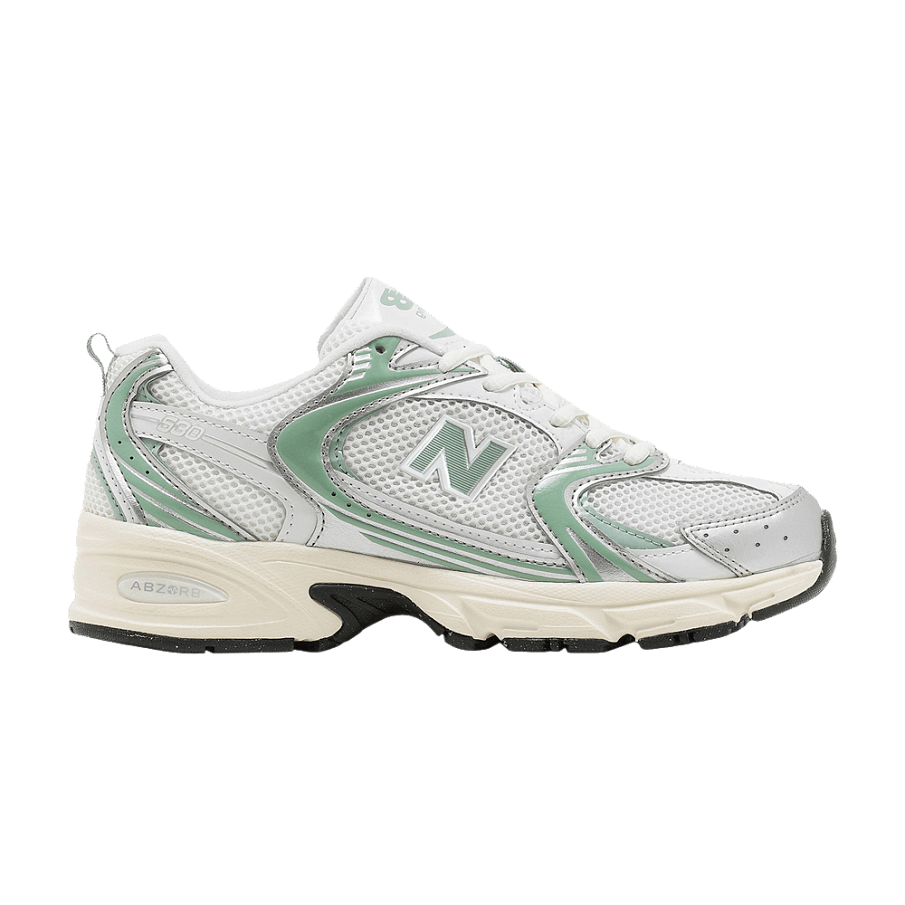 Фото № 1 с приближением к товару «‎New Balance 530 Silver Metallic Mosaic Green»