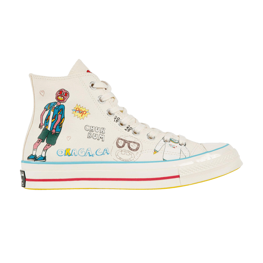 Фото № 1 с приближением к товару «‎Tyler, The Creator x Converse Chuck 70 Cherry Bomb»