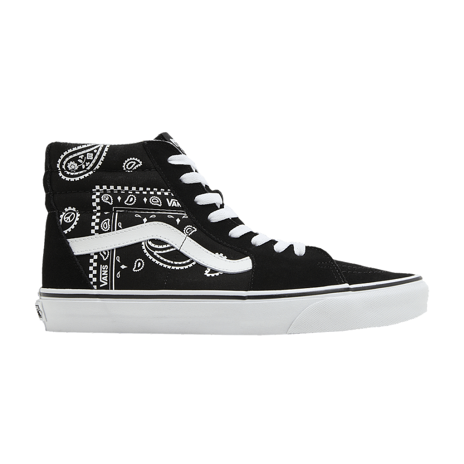 Фото № 1 с приближением к товару «‎Vans Sk8-Hi Peace Paisley - Black»