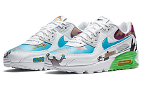 Фото № 3 с приближением к товару «‎Ruohan Wang X Nike Air Max 90 Flyleather Qs Running Shoes Multi-Color»