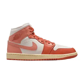 Women's Air Jordan 1 Mid Sail Madder Root - 1