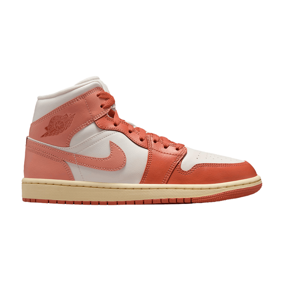Фото № 1 с приближением к товару «‎Women's Air Jordan 1 Mid Sail Madder Root»