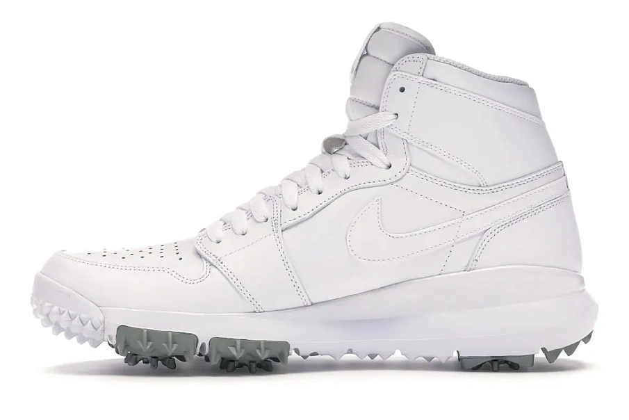 Фото № 3 с приближением к товару «‎Jordan 1 Retro Golf Cleat White Metallic»