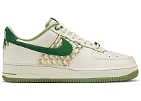 Фото № 1 с приближением к товару «‎Nike Air Force 1 Low 07 Premium NAI-KE Bamboo Weave Sail Gorge Green»