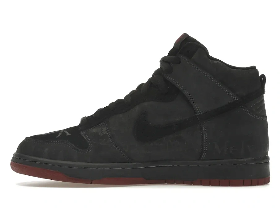 Фото № 3 с приближением к товару «‎Nike SB Dunk High Melvins (Black)»