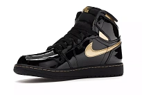 Фото № 6 с приближением к товару «‎Jordan 1 Retro High Black Metallic Gold (2020) »