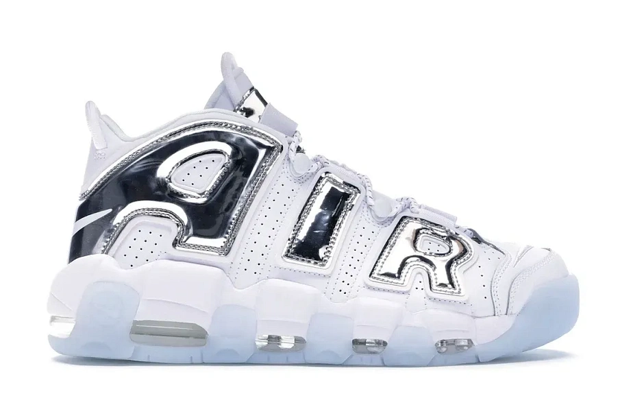 Фото № 1 с приближением к товару «‎Nike Air More Uptempo Chrome White »