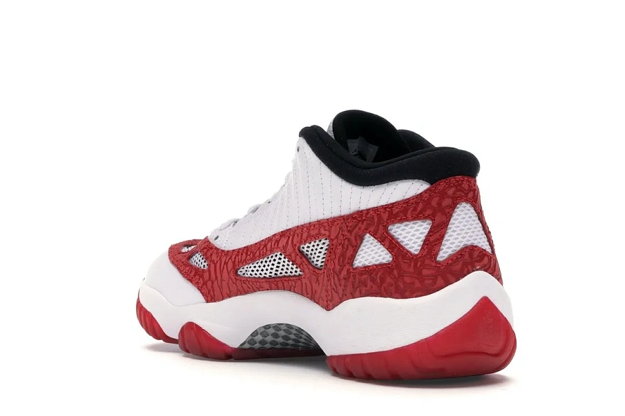 Фото № 6 с приближением к товару «‎Jordan 11 Retro Low IE White Gym Red»