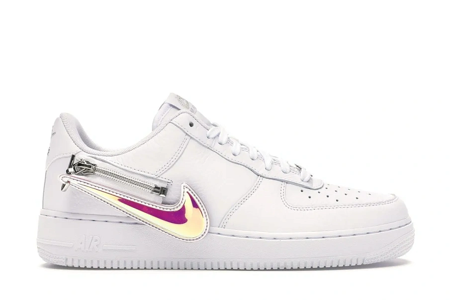 Фото № 1 с приближением к товару «‎Nike Air Force 1 Low Zip Swoosh White»