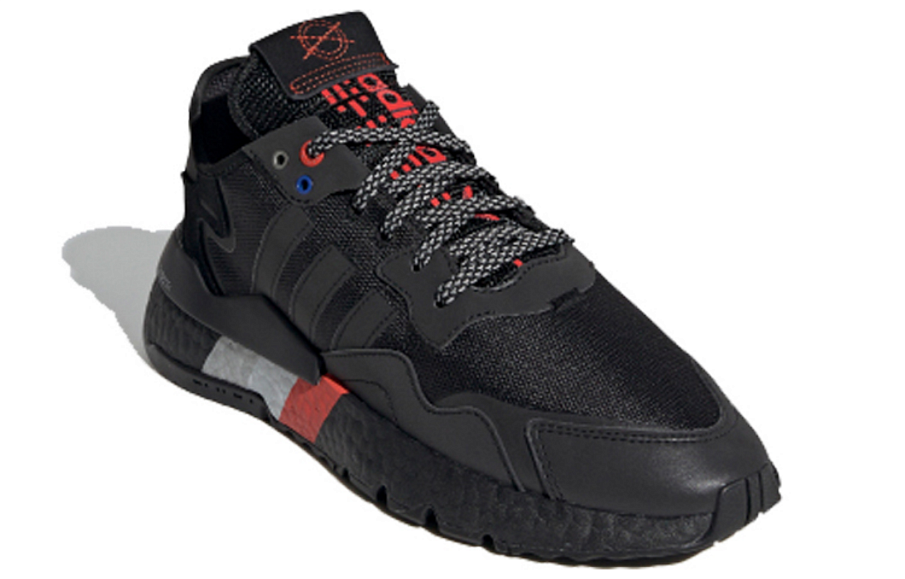 Фото № 2 с приближением к товару «‎Adidas Originals Nite Jogger Sports Casual Shoes Black Grey Red»