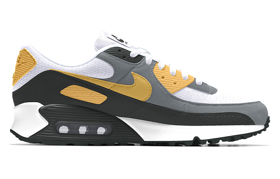 Фото № 2 с приближением к товару «‎Nike Air Max 90 Essential Sports Shoes BlackYellowGrey»