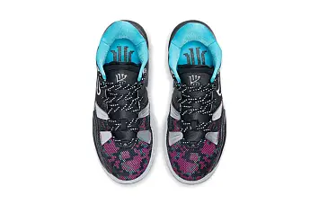 Nike Kyrie 7 GS 'Pixel Camo' BlackMetallic SilverLight Smoke GreyBlue Fury - 7