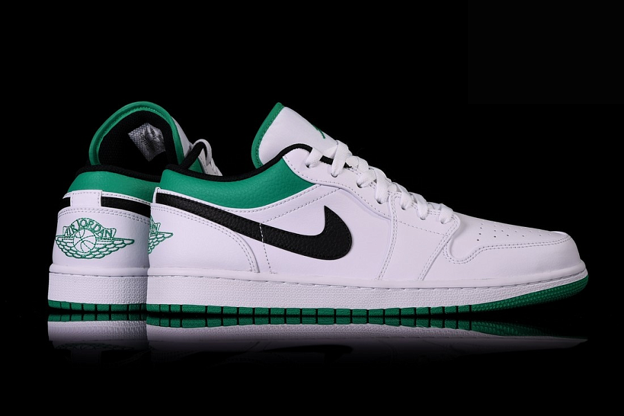 Фото № 4 с приближением к товару «‎Air Jordan 1 Low WhiteGreen»
