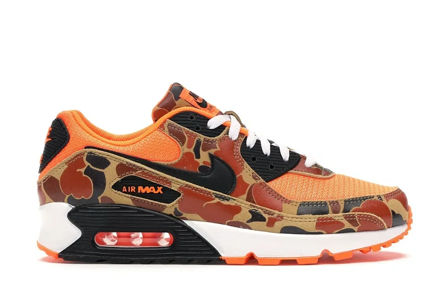 Фото № 1 с приближением к товару «‎Nike Air Max 90 Duck Camo Orange»