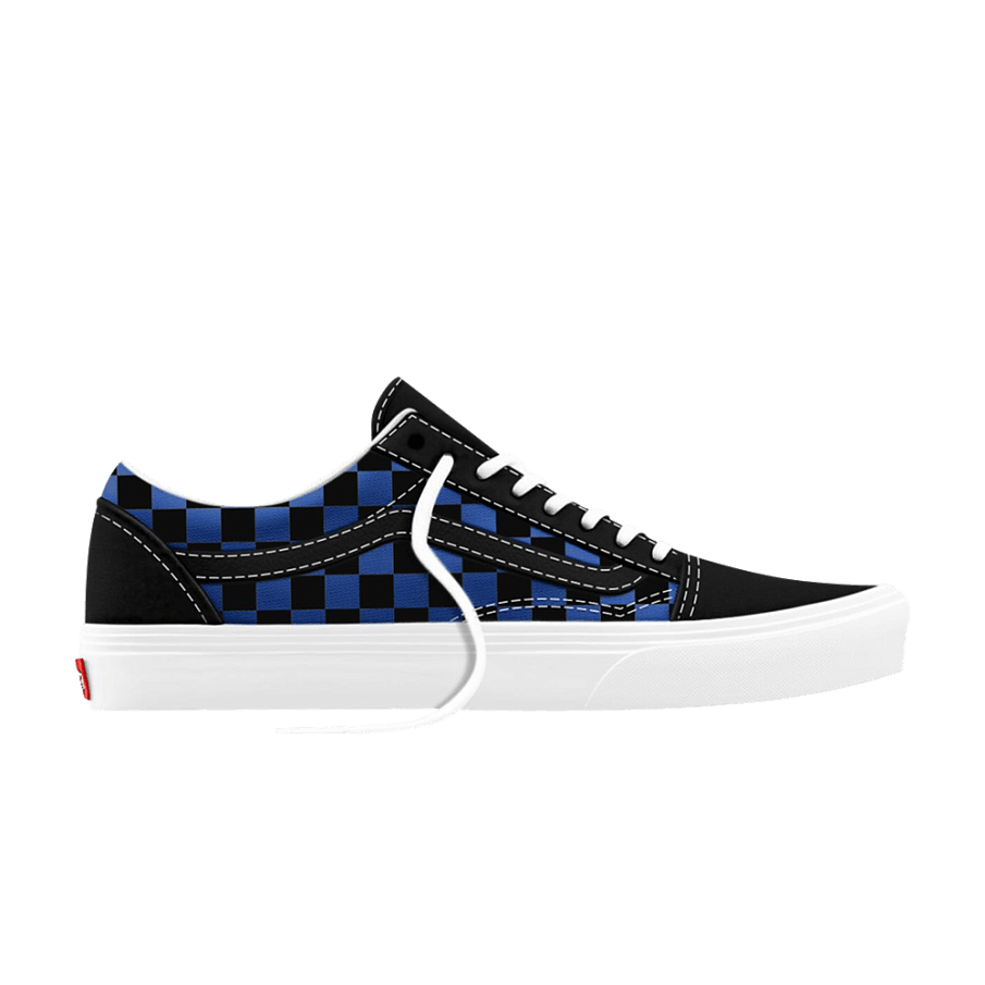 Фото № 1 с приближением к товару «‎Vans Old Skool Checkerboard Blue Black»