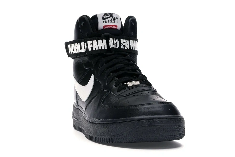 Фото № 3 с приближением к товару «‎Nike Air Force 1 High Supreme World Famous Black»