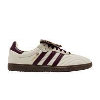Фото № 1 с приближением к товару «‎adidas Women's Samba Long Tongue Cream White Maroon Gold Metallic»
