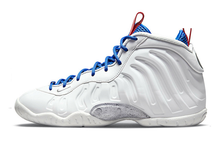 Фото № 1 с приближением к товару «‎Nike Little Posite One "Space" (GS) Sneakers WhiteBlueRed»