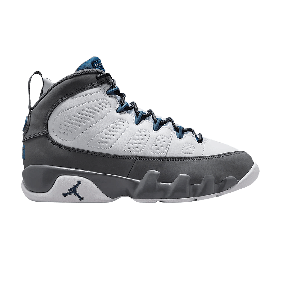 Фото № 1 с приближением к товару «‎Air Jordan 9 Retro GS Flint Grey 2026»