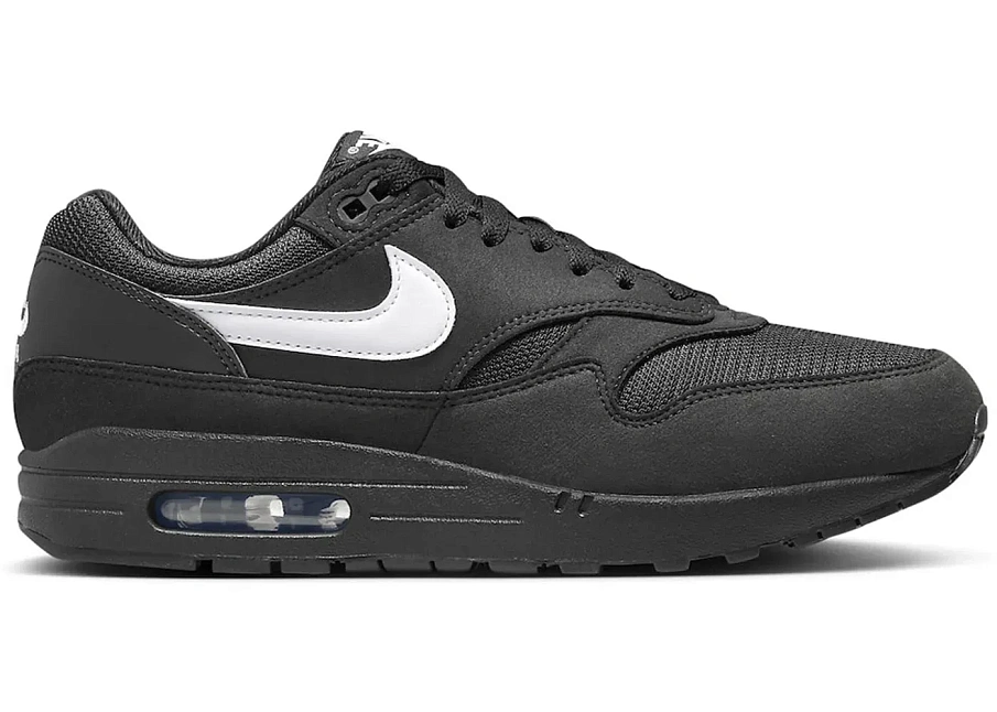 Фото № 1 с приближением к товару «‎Nike Air Max 1 Black White Swoosh»