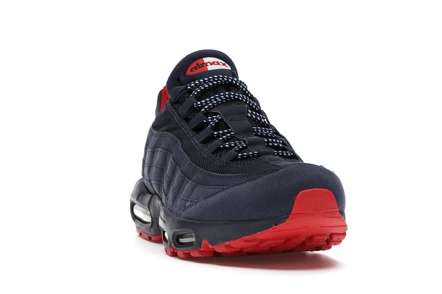 Фото № 4 с приближением к товару «‎Nike Air Max 95 Midnight Navy University Red»