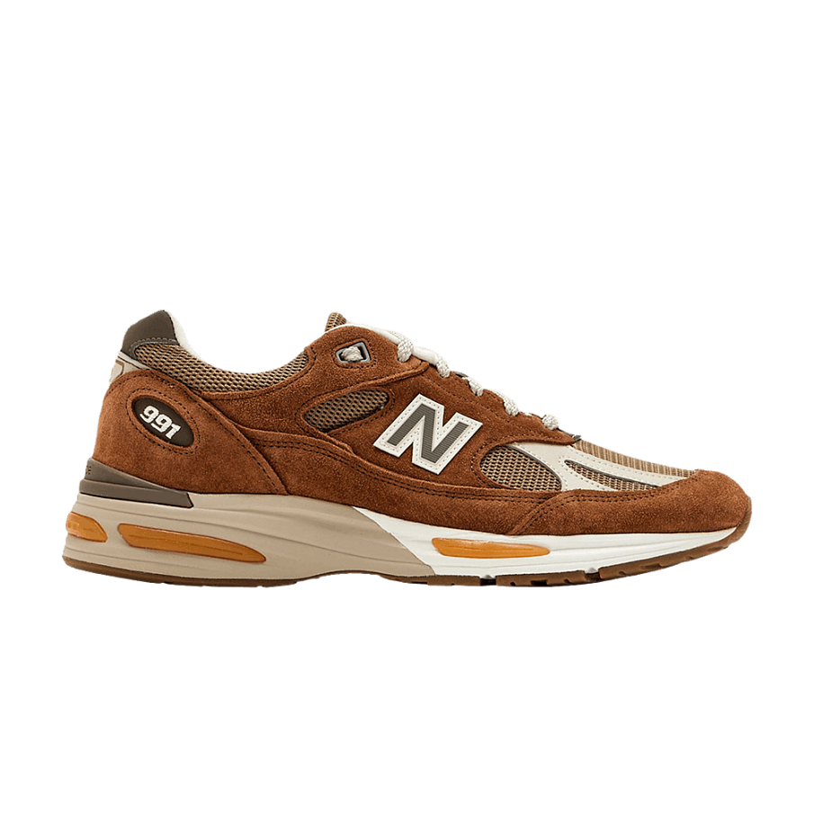 Фото № 1 с приближением к товару «‎New Balance 991v2 Made in England Caramel Cafe»
