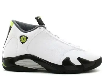 Jordan 14 Retro White Chartreuse