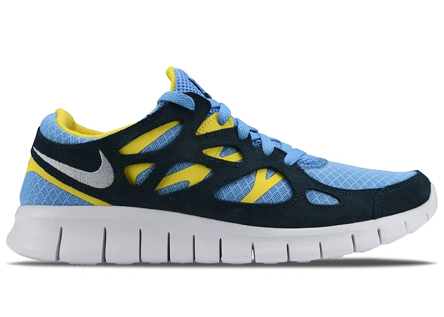 Фото № 1 с приближением к товару «‎Nike Free Run 2 University Blue Navy Yellow Strike»