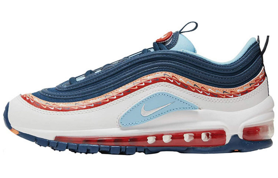 Фото № 1 с приближением к товару «‎Nike Air Max 97 Gs 'Swoosh Chain' WhiteBlueOrange»