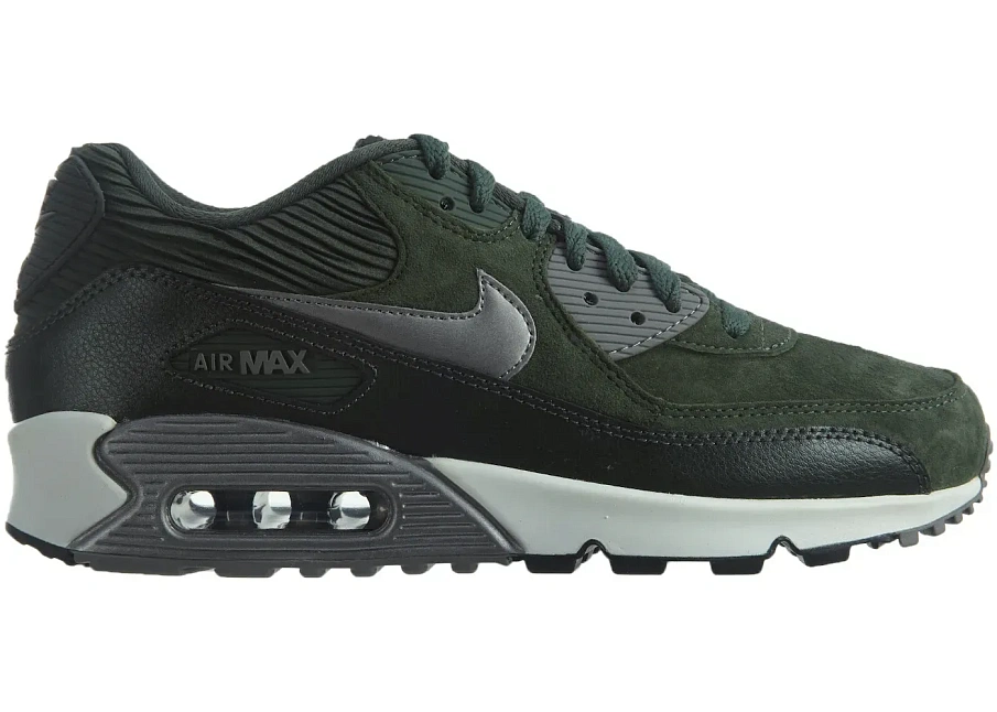 Фото № 1 с приближением к товару «‎Nike Air Max 90 Leather Carbon Green Metallic Pewter »