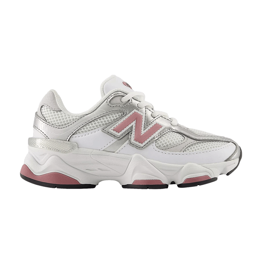 Фото № 1 с приближением к товару «‎New Balance 9060 Lace Little Kid White Rose»