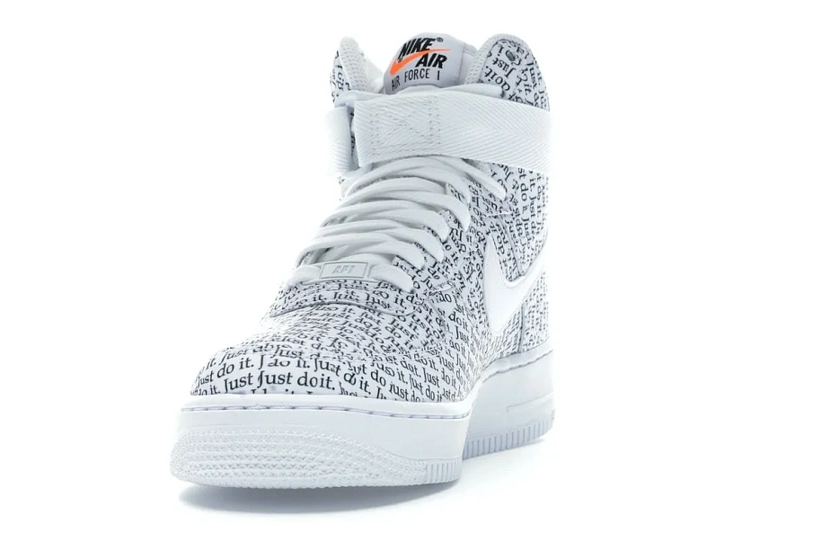 Фото № 4 с приближением к товару «‎Nike Air Force 1 High Just Do It Pack White »