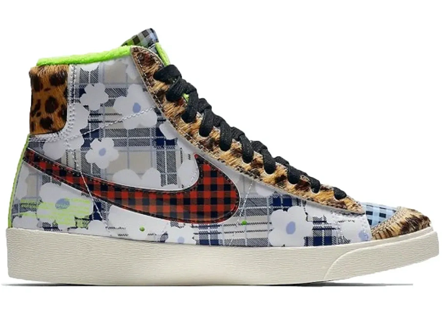 Фото № 1 с приближением к товару «‎Nike Blazer Mid Gel Wild Print Floral Flannel»