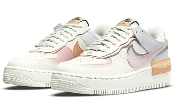 Nike WMNS Air Force 1 Shadow Beige Multicolor - 4