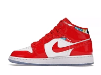 Фото № 4 с приближением к товару «‎Jordan 1 Mid Barcelona Sweater Red Patent »
