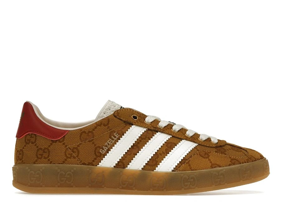 adidas Gazelle Gucci Original GG Beige Brown 707868 UWV20 7162