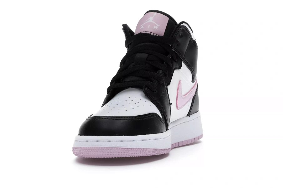 Фото № 5 с приближением к товару «‎Jordan 1 Mid White Black Light Arctic Pink »