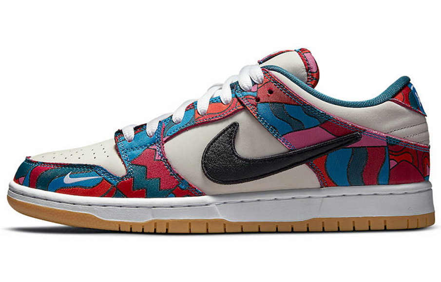 Фото № 1 с приближением к товару «‎Nike Parra x Dunk Low Pro QS SB Skate shoes Abstract Art»