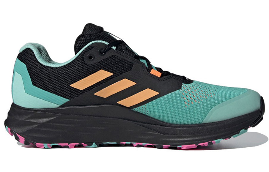 Фото № 2 с приближением к товару «‎adidas Terrex Two Flow Trail GreenBlackOrange»