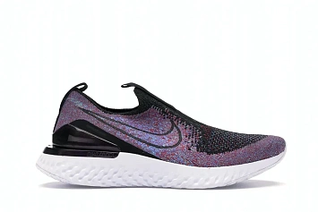 Nike Epic Phantom React Flyknit Black University Red Hyper Jade  - 1