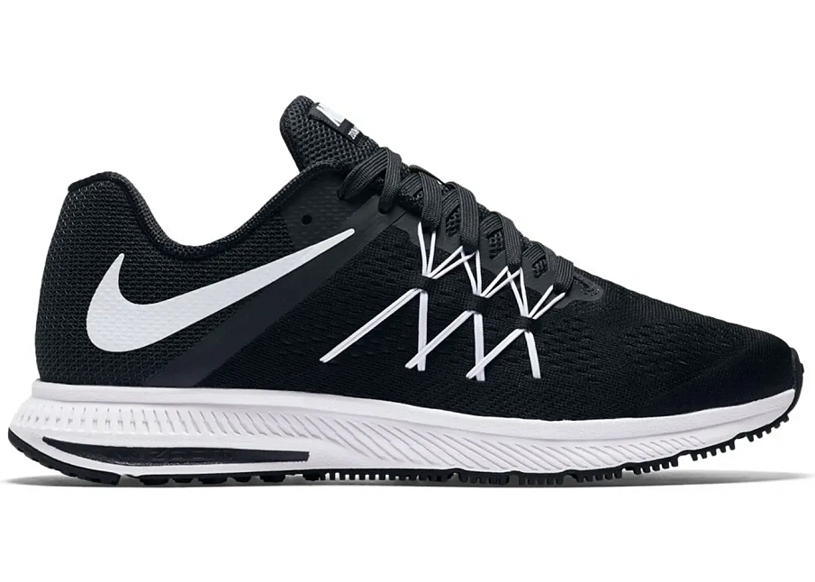 Фото № 1 с приближением к товару «‎Nike Zoom Winflo 3 Black White»