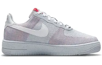 Nike Air Force 1 Crater Flyknit 'Wolf Grey' Wolf GreyWhitePure Platinum-Gym Red - 2