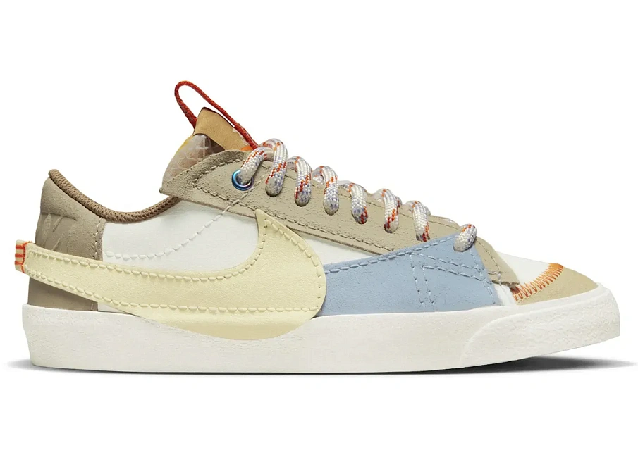 Фото № 1 с приближением к товару «‎Nike Blazer Low 77 Jumbo Sail Alabaster Celestine Blue »