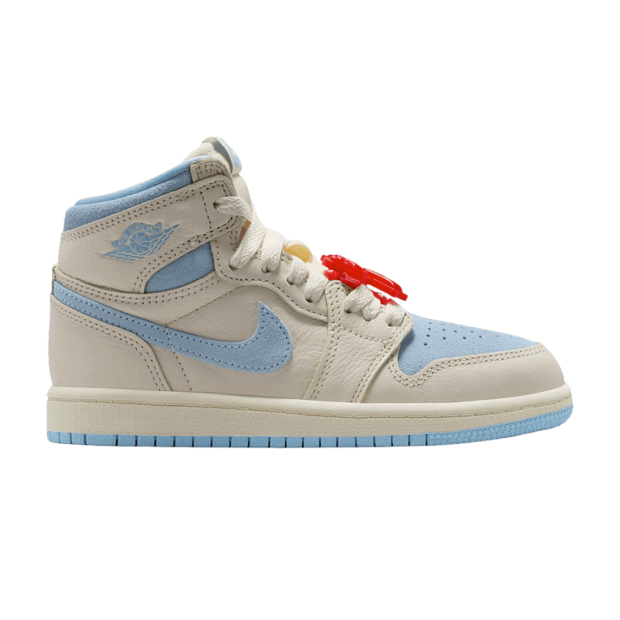 Фото № 1 с приближением к товару «‎Air Jordan 1 Retro High OG PS Pale Ivory Psychic Blue»