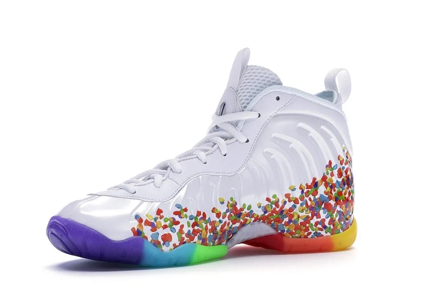 Фото № 4 с приближением к товару «‎Nike Air Foamposite One White Fruity Pebbles (2017) »