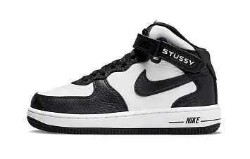 Stussy Nike PS Air Force 1 Mid "Black and Light Bone" - 1