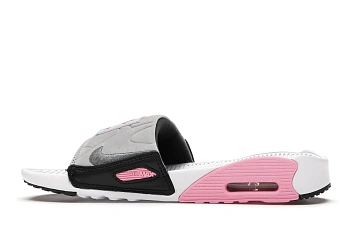 Nike Air Max 90 Slide White Rose Cool Grey  - 5