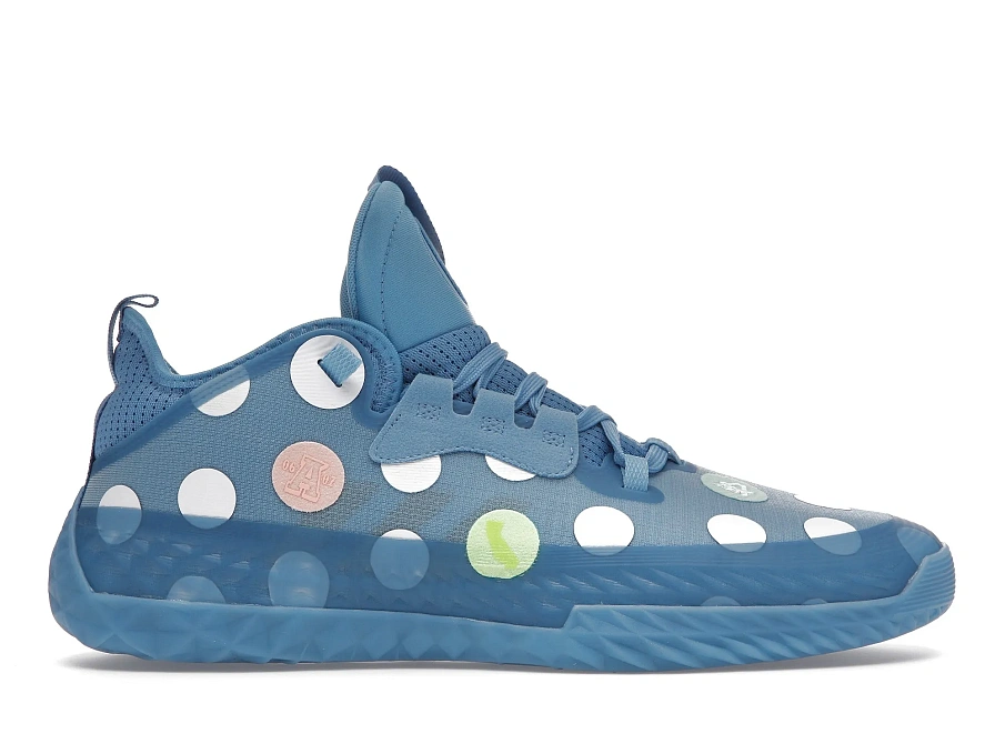 Фото № 1 с приближением к товару «‎adidas Harden Vol. 5 Futurenatural Light Blue Polka Dot»